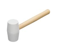 siduytin Maillet en caoutchouc pour la pose de carrelage, manche en bois, léger et portable. Idéal pour les travaux de menuiserie. Tête marteau flexible caoutchouc. Pose carrelage, 250 g