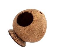 siduytin Maison de Hamster en Noix de Coco - Unique Pets Low Maintenance Fiber Hideout Petit nid Jouet Facile à Entretenir pour Les fidèles compagnons