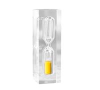 siduytin Minuterie de sablier Anti- adaptée à diverses Occasions, minuterie de Sable en résine pour Enfants, minuterie de Sable de 3 Minutes, minuterie d'œufs bouillis, 3 Minutes, Jaune