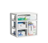 siduytin Organiseur de Bureau à tiroirs étroits pour,Blanc Transparent,M | compartiments de rangement spacieux et d'un plateau supérieur pour le tri.
