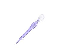siduytin Outil de Maquillage Gagnez du Temps Court Rasoir pour Le Visage Grattoir Pratique Tondeuse à Sourcils Prink Outils Pochoir à Sourcils Pratique pour Fille, Violet Transparent