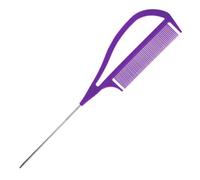 siduytin Peigne de coiffure taquinant les dents larges et le volume ajoutant une option de brosse à tissage colle bou démêlant les cheveux. Fabriqué avec une, Violet, 26.3 x 5.5 cm