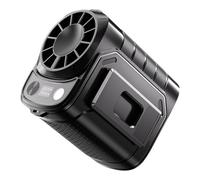 siduytin Petit ventilateur multifonction à 5 vitesses, affichage numérique, faisant office de batterie externe et de ventilateur. Équipé d'une LED, noir, Style ordinaire