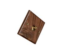 siduytin Plaque Murale décorative pour Interrupteur, Panneau en Bois, ajoute du Charme et de l'esthétique au Salon, à la Cuisine, au Bureau, à l'hôtel, café Restaurant, Levier Unique, 86x86mm