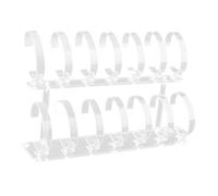 siduytin Présentoir à bijoux et montres-bracelets, support pour montres, vitrine, présentoir pour vente au détail, solution d'affichage élégante et lumineuse, en, 2 niveaux