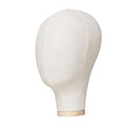 siduytin Présentoir à chapeaux en bois et lin offrant stabilité et mise en valeur optimale. Présentoir de table professionnel, Beige, 28 cm sans socle