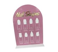 siduytin Présentoir à ongles, cadeau idéal pour les passionnées de beauté, mettant en valeur de superbes couleurs et formes d'ongles. Accessoire manucure avec support pour faux ongles, Style B