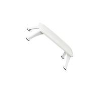 siduytin Repose-bras pour manucure et pédicure, coussin pour les mains, idéal pour les salons, la maison le bricolage, blanc avec pieds dorés, blanc avec patte blanche, 47.5 x 14.5 cm