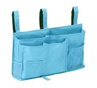 siduytin Sac de Rangement pour lit superposé, Artisanat Exquis, avec Plusieurs Pochettes, Organisateur de tablettes, Sac de lit Suspendu, Longue durée de Vie, Bleu