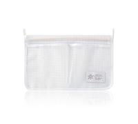 siduytin Sac en filet de rangement pour réfrigérateur classification à Double compartiment organisateurs de collations alimentaires pochette en plastique d'assaisonnement, Blanc, 1 PC