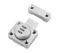 siduytin Serrure à came à combinaison 3 chiffres, accès mécanique fiable et sécurisé. Serrures de classeurs combinaison sans clé, argent, 5.2 x 4.2 cm