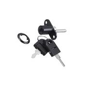 siduytin Serrure à piston pour tiroir, bureau, armoire, tête cylindrique avec clés, antirouille, pour serrure de sécurité pour bureau, armoire, meuble, vitrine, durable et robuste, Noir, 16mm