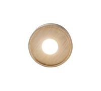 siduytin Socle Lumineux LED en Bois pour Objets,lumière Blanche | chaude, élégant et de 100 mm de diamètre, pour illuminer les œuvres d'art (92 mm sur X).
