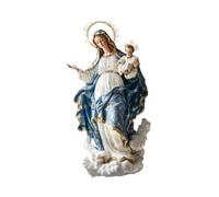 siduytin Statuette de Noël de la Vierge Marie pour Bureau, décoration Noël spirituelle pour la Maison Le Bureau, à Poser sur Une étagère Un