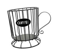 siduytin Support de dosettes de café, organisateur rangement compact pour dosettes café pour cafés, cuisines, bars, centres commerciaux , Noir , L