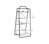 siduytin Support de rangement sur cuisinière, stockage de dosettes café pour bureau, maison, oignon, gingembre, ail, 6 grilles, 2 grilles