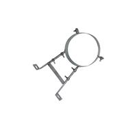 siduytin Support de tuyau résistant Pour aux hautes températures garantissant la longévité du tuyau de cheminée. Ne se casse pas et ne se déforme pas facilement, Argent, Diamètre 20 cm