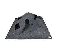 siduytin Tapis de Jeu d'activité de Chat Terrain de Jeu Ultime pour Animal de Compagnie Furry Friend Durable et Pratique Mignon de Longue durée, Carré Gris, 100cm*100cm