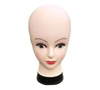 siduytin Tête de mannequin de maquillage avec oreilles, support pratique pour perruques, bonnets, couvre-chefs, lunettes et autres accessoires. Présentoir pour perruques et accessoires coiffure. Tête