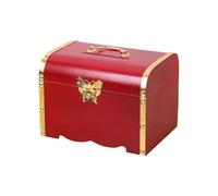siduytin Tirelire en Bois, Coffre au trésor de Pirate Vintage, Cadeau d'anniversaire pour Enfants, Taille Moyenne