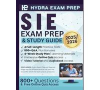 SIE Exam Prep and Study Guide 2025/2026: 800+ Questions in Book and Online Quiz, 4 Full-Length Practice Tests and FINRA-Aligned Detailed Review for the Securities Industry Essentials