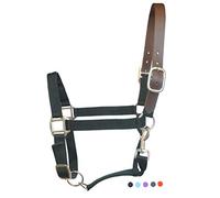 SIE Licol en Nylon pour Cheval, Noir, Full