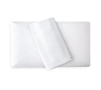 Siebenschläfer Oreiller orthopédique avec housse blanche - Oreiller en mousse viscoélastique de 12 cm de hauteur (70 x 35 cm)