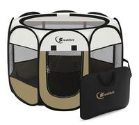 Siedihit Parc pour Chien et Chat - Taille Moyenne - Cage de Tente pour | Parc de jeu portable pour chiot, chat et lapins avec étui de transport