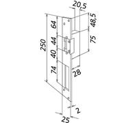 Siedle 200012258-00 Gâche électrique avec déverrouillage