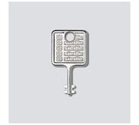Siedle Accessoire de montage pour interphone 210007019-00 Argent