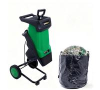 SIEEOUR 2400w Broyeur De Jardin Électrique, Déchiqueteuse À Bois 40mm Avec Boîte De Collecte 50l, Arrêt De Sécurité Et Lames Réversibles, Broyeur Portable Pour Branches De Jardin