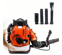 SIEEOUR 95cc Souffleur À Dos Qualité Commerciale avec Sortie 10hp, Souffleur Feuilles Essence Haute Puissance, Technologie Moteur 4-Temps Avancée pour Nettoyage Neige Et Coupe-Feu(Red)