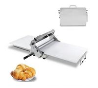 SIEEOUR Appareil à Étirer la Pâte à Épaisseur Ajustable,Lamineuse à Croissants de Table,Machine à Rouler Manuelle en Acier Inoxydable 304 pour Comptoir,Parfait pour Créer Facilement Pâte(Type400)