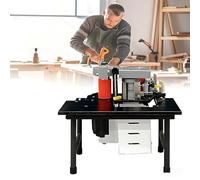 SIEEOUR Bandeuse De Chants Portative, 1200w Machine À Bander Les Chants Avec Collage Double Face, Vitesse Réglable 5-10 m/Min, Pour Chants Droits Et Arqués, 5-60 Mm, Pour Bois(Black)