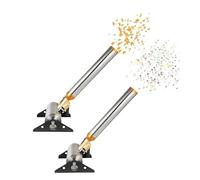 SIEEOUR C-anon À Confettis Sur Pied 150w, 2 Pièces Lanceur Professionnel En Acier Inoxydable, Angle Réglable, Contrôle À Distance Pour Scènes De Concert Et Événements,Fêtes, Mariages
