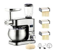 SIEEOUR Commercial Robot Culinaire, 5,2 Litres Robust Mélangeur Aliments Avec Affichage Numérique, 600w Tête Inclinable Mélangeur Électrique, Pour Restaurant, Cuisson, Boulangerie