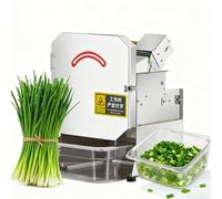 SIEEOUR Coupe-Légumes Commercial Professionnel, 200w Hachoir Électrique Avec Fonction Hachoir Ciboule, Efficace, Ouverture 70mm Et Épaisseur 1.5-35mm, Pour Oignons, Céleri, Et Plus