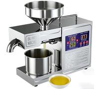 SIEEOUR Extracteur D'huile 820w, Machine À Huile Automatique En Acier Inoxydable, Presse À Froid Et Chaude, Pour Huiles Alimentaires Maison Saines, Usage Domestique Et Professionnel