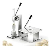 SIEEOUR Fabricant De Baozi En Acier Inoxydable,Machine Manuelle À Préparer Des Buns,Inclut Presse À Pâte,Machine De Fermeture,Haute Efficacité 400-500 Buns/Heure,Pour Usage Domestique(C-large)