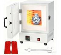 SIEEOUR Four à Moufle Fermé De 2000 W, Four électrique De Dégazage avec Température à 1150 ℃ pour Fonte des Métaux, Frittage De La Céramique, Traitement Thermique, Chauffage Industriel en Laboratoire