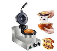 SIEEOUR Gelato Panini Press Machine & Ice Cream Filling Waffle Maker, Ufo Burger Maker With 50-300°C Temp Control, Fer À Gaufre Burger Commercial En Acier Inoxydable Pour Café,Restaurant(Single head)