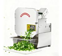 SIEEOUR Hachoir Herbes Commercial Professionnel, 200w Coupe-Légumes Électrique Avec Fonction Hachoir Ciboule, 150-300kg/H, Épaisseur 1.5-35mm, Pour Persil, Céleri, Usage Commercial