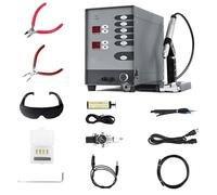 SIEEOUR Kit De Soudeuse Pour Bijoux Permanente Semi-Automatique, Machine De Soudage À L'arc À L'argon Pulvé 100w, Soudeuse Par Points Pour Réparation De Bijoux, Léger Et Portable,Pour Argent