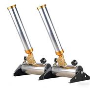 SIEEOUR Machine À Confettis 150w, 2 Canons À Confettis Salut Professionnels En Acier Inoxydable, Autoportants Angle Réglable Avec Télécommande Pour Concerts Scène Mariages,Concerts