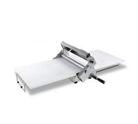 SIEEOUR Machine à Rouler la Pâte,Machine à Étirer la Pâte Manuelle en Acier Inoxydable,Rouleau d'Épaisseur Ajustable de Comptoir avec Planche Pliante pour Pizza,Pâtisserie et Croissants(Type300)