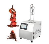 SIEEOUR Machine À Tempérer Le Chocolat 5.5L, Machine À Enrober Le Chocolat De Comptoir, Fondeuse De Trempe Électrique Avec Distributeur Automatique Pour Fraises, Barres Dessert