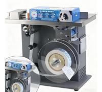 SIEEOUR Machine D'Étiquetage Semi-Automatique À Angle Droit, Applicateur D'Étiquettes Boîte, avec Contrôle PLC, Écran Tactile, Précision ±0.5mm, 15-30 Pièces/Min, pour Emballage d'impression