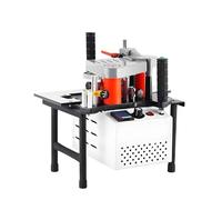 SIEEOUR Machine Portative Pour Le Travail Du Bois À Bander Les Chants, 1200w Bandeuse De Chants Droite Et Courbe, Machine À Bander Avec Collage Double Face,Pour Bois Et Panneau Intégré(White)