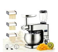 SIEEOUR Robot De Cuisine Sur Socle De 5.2 Qt, Mixeur Électrique Pour Aliments Lourd Duty 600 W, Avec Affichage Numérique,Inclut Crochet À Pétrin, Batteur Plat, Fouet À Fil Pour La Pâtisserie