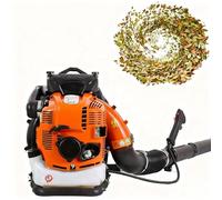 SIEEOUR Souffleur À Dos 4-Temps, 95cc Souffleur Feuilles À Dos Essence, Équipement Professionnel Essence 10hp, Livre Débit Air Maximal 1700m³/H pour Applications Extérieures(Red)